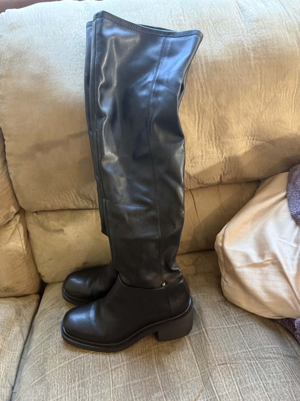 Franco Sarto Black Over-the-Knee Riding Boots